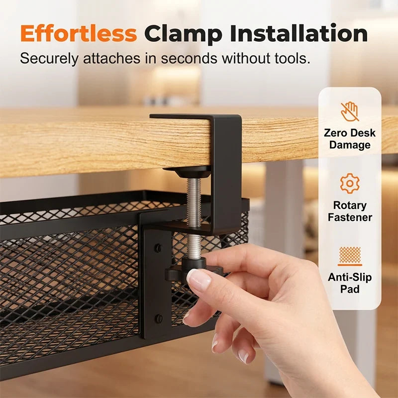 AeraStrip — Under-Desk Storage Rack | 50% OFF