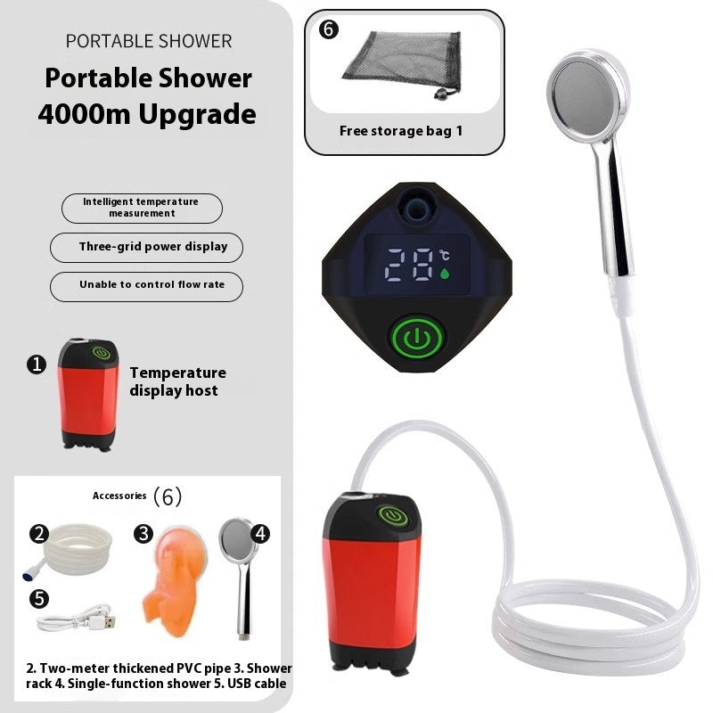 Outdoor Shower Pro — Portable Rechargeable Shower | 50% OFF