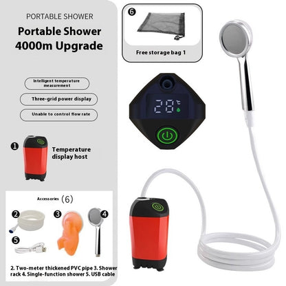 Outdoor Shower Pro — Portable Rechargeable Shower | 50% OFF