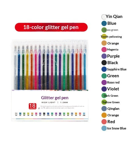 LusterScript — Sets de stylos gel pailletés | -50 %