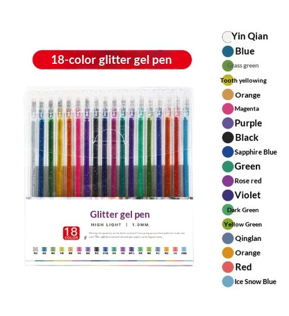 LusterScript — Sets de stylos gel pailletés | -50 %