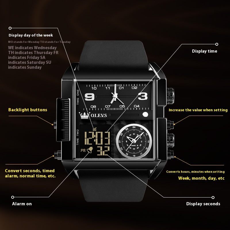50mm Power Watch — Control Every Moment