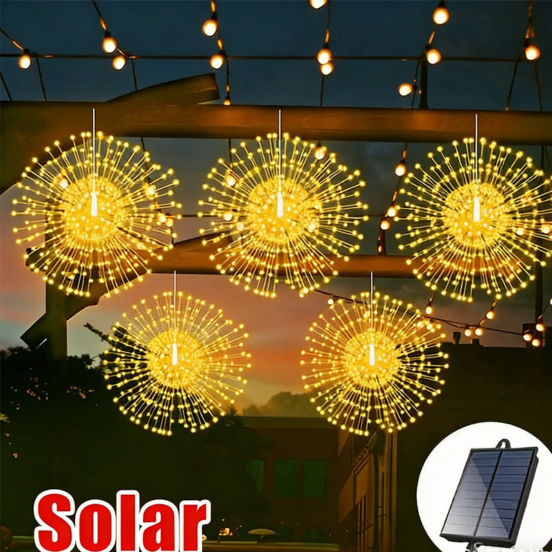 LumaFlares — Solar Firework Lights | 50% OFF
