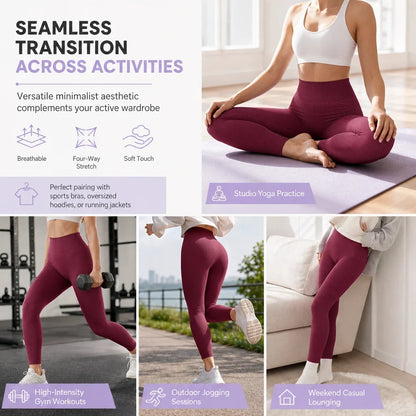Lina — Seamless Yoga Leggings with High-Waist Support