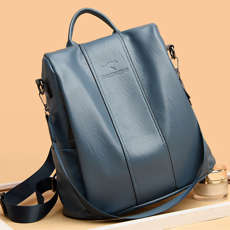 Hugo – Elegant PU Leather Backpack with Smart Compartments