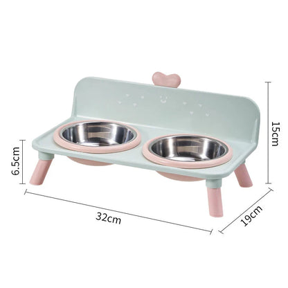 LuxPaw — Elevated Heart Pet Bowl Set | 50% OFF