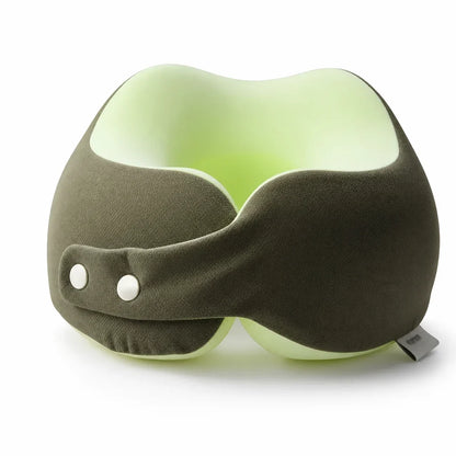 NeckEase Memory Foam Pillow — Travel Pain-Free Bliss