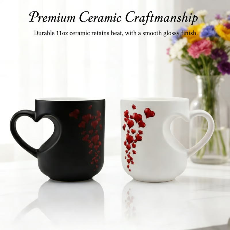 LoveGlow — Heartwarming Mug | 50% OFF