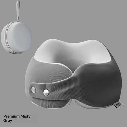 NeckEase Memory Foam Pillow — Travel Pain-Free Bliss