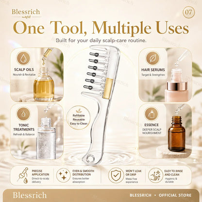 NovaScalp Serum Comb — Precise Care, Confident Scalp