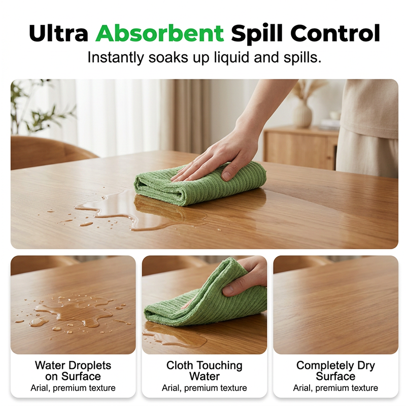 Microfiber Cleaning Sheets — Effortless Grease Erase