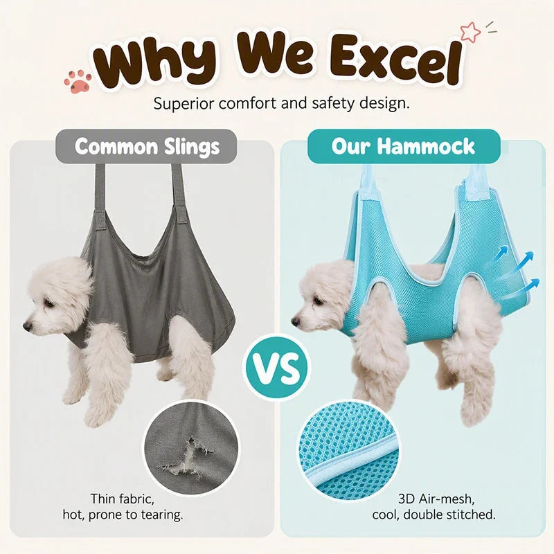 PetEase Grooming Hammock — Calm Pets, Easy Grooming