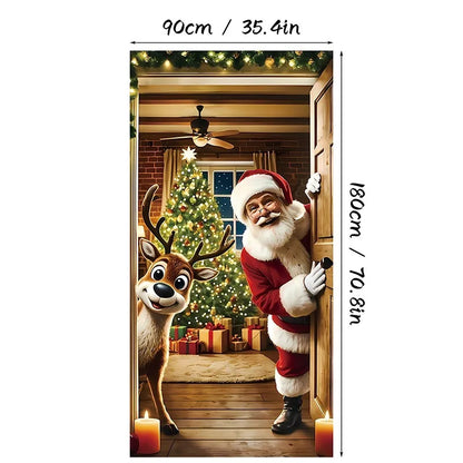 Holiday Door Cover — Instant Festive Joy