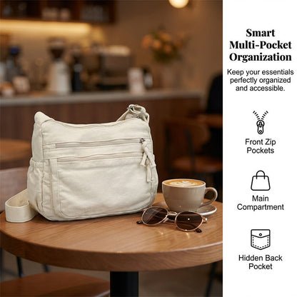 Sally – Lightweight, Casual Canvas Shoulder Bag for Women