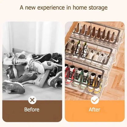 StrideBox — Transparent Shoe Organizer | 1+1 FREE