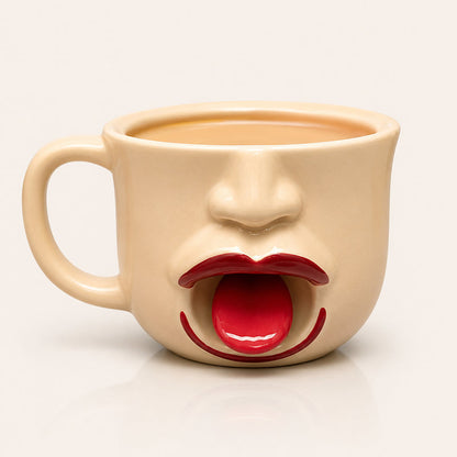 LipLark Ceramic Mug — Sip Bold, Feel Joy