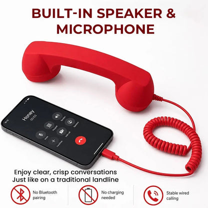 VoxRetro Handset — Effortless Calls, Timeless Style
