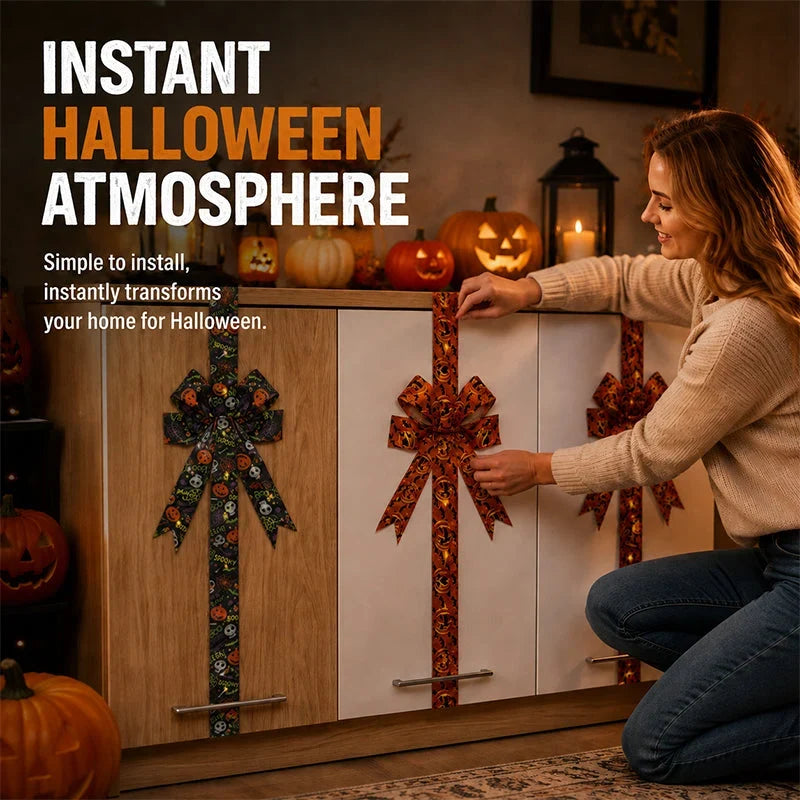 LuminaHaunt — LED Halloween Bow Decoration | 1+1 FREE