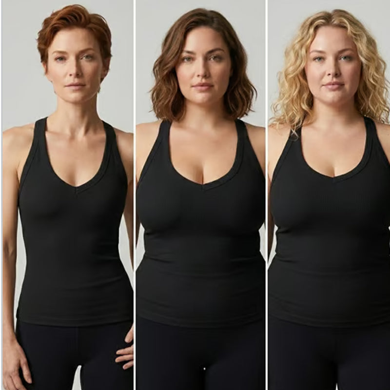Heidi – Women's Padded Tank Top with Fitted Cut