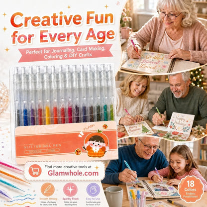 LusterScript Glow Gel Pens — Ignite Creativity Instantly