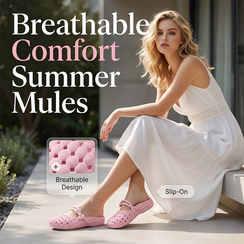 Rose — Women’s Breathable SoftGrip Slippers for Comfort