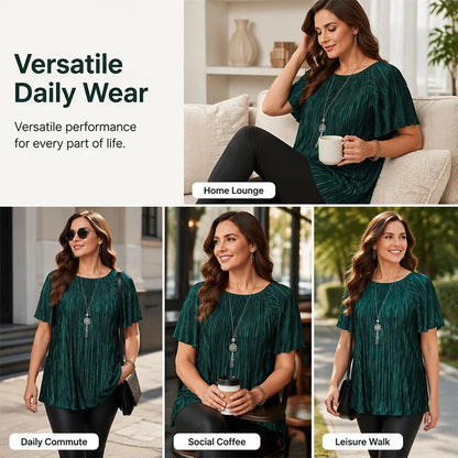 Serena — Stretchy Plus Size Women's Blouse with Elegant Fit