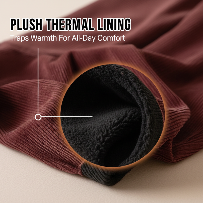 Maverick – Corduroy Pants with Plush Lining for Cozy Winter Comfort