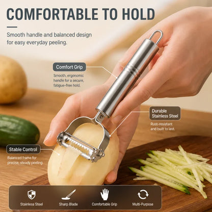Dual-Edge Artisan Slicer — Effortless Prep Confidence