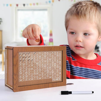 WealthBox — Wooden Savings Goal Bank | 50% OFF