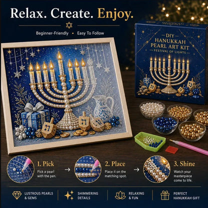 LumaShine Hanukkah Bead Art — Craft Sparkling Joy