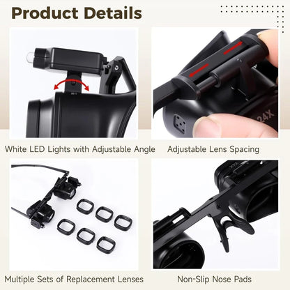 PrecisionSight Magnifier Glasses — See Every Detail Effortlessly