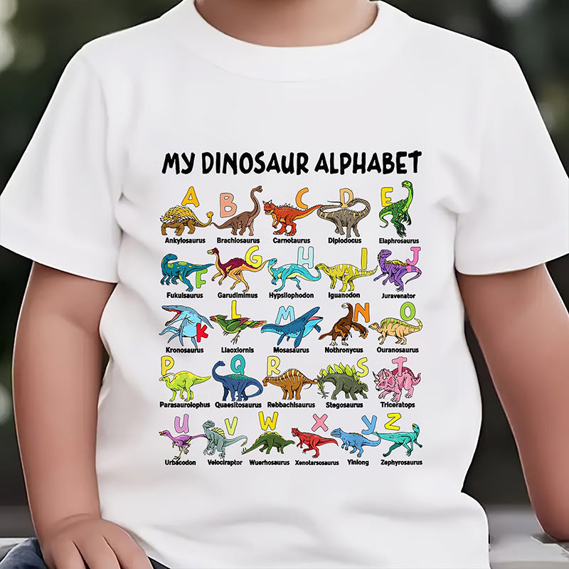 Dinosaur Alphabet Tee — Comfortable Learning Fun