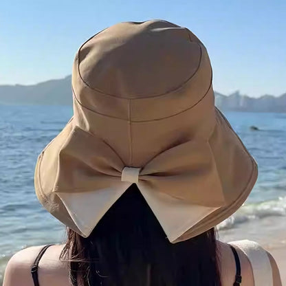 Sofia – Foldable Breathable Sun Hat with Feminine Ribbon Band