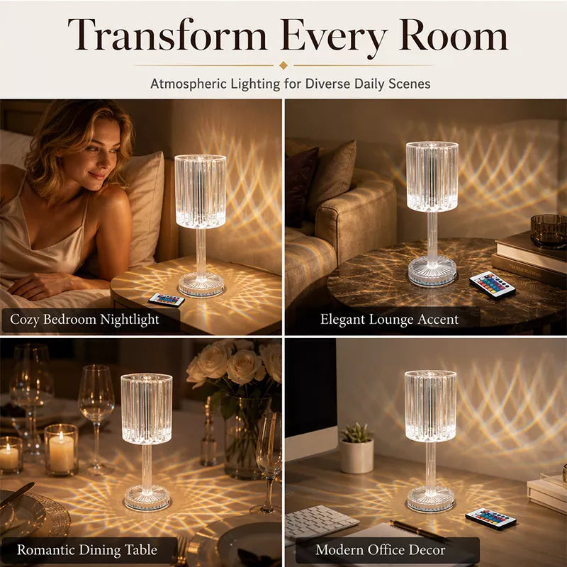 Crystal GlowLamp — Effortless Mood, Instant Elegance