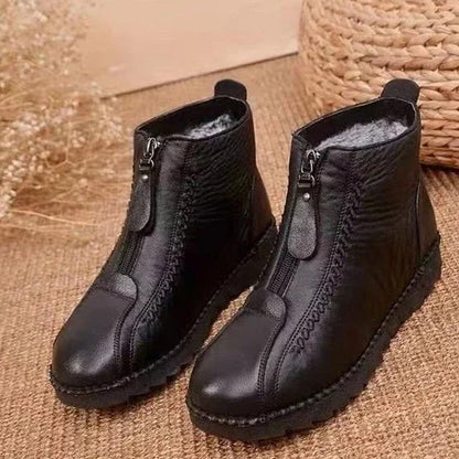 Heidi – Women's Winter Warm Ankle Boots with Zipper