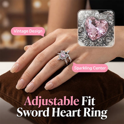 Jina — Gothic Heart Ring | 50% OFF