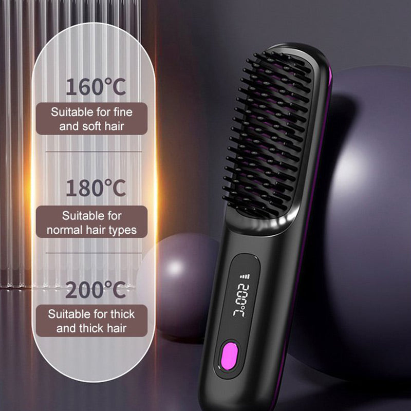 Sophia – Wireless Ceramic Hair Straightener for Frizz-Free Shine
