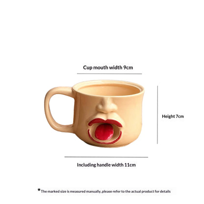 LipLark — Playful 3D Tongue Ceramic Mug | 50% OFF