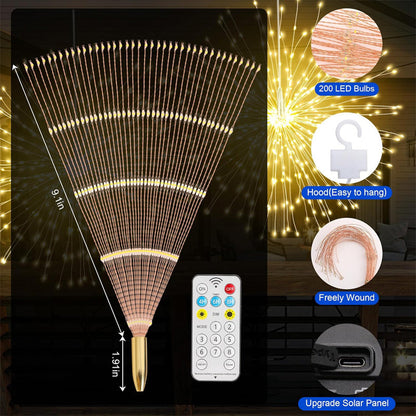 LumaFlares — Solar Firework Lights | 50% OFF