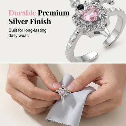 Jina — Gothic Heart Ring | 50% OFF