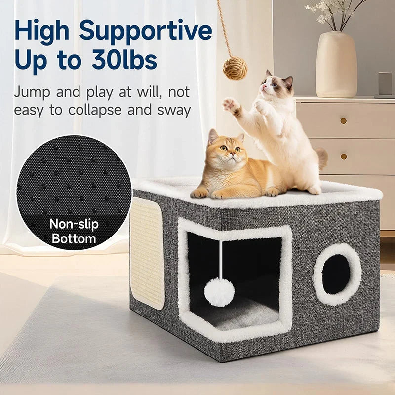 CozyNest Cat Hideaway — Ultimate Calm, Playful Comfort