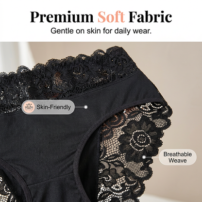 Aura — Women's Soft Breathable Lace Panties
