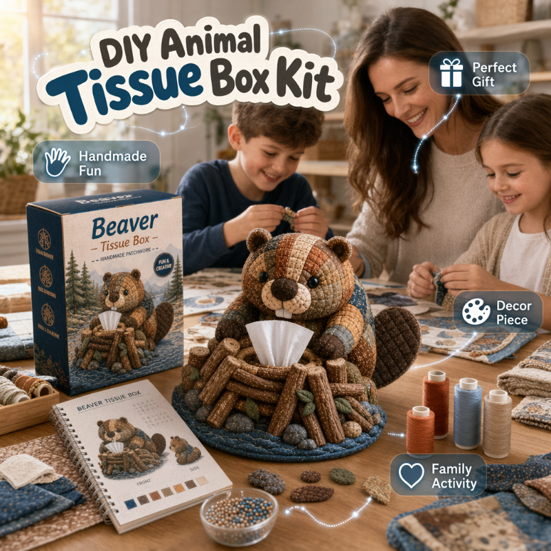 Charming Little Creatures DIY Tissue Box Craft Kit — Instantly Spark Joy