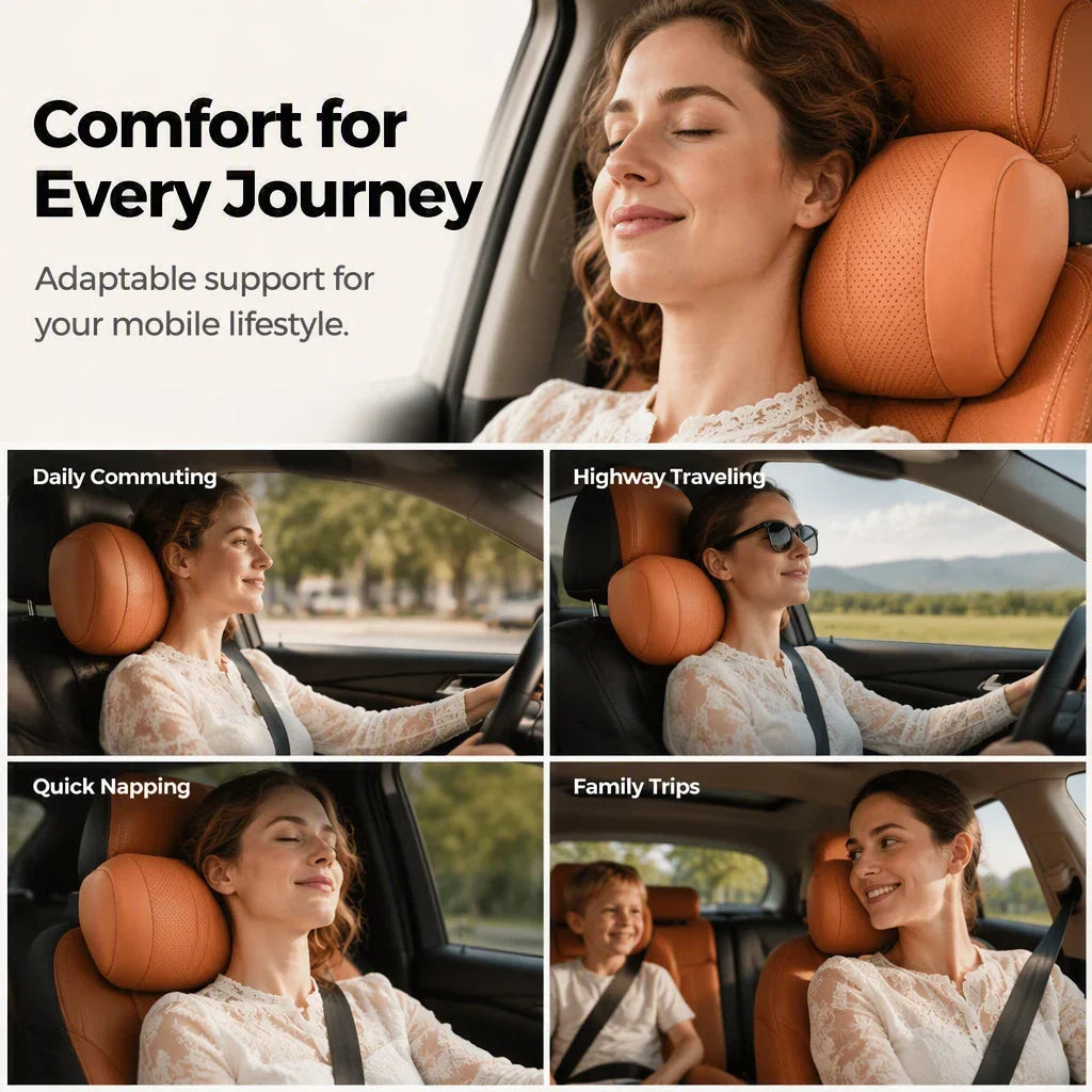LuxuraHalo Neck Support Cushion — Drive Pain-Free Comfort