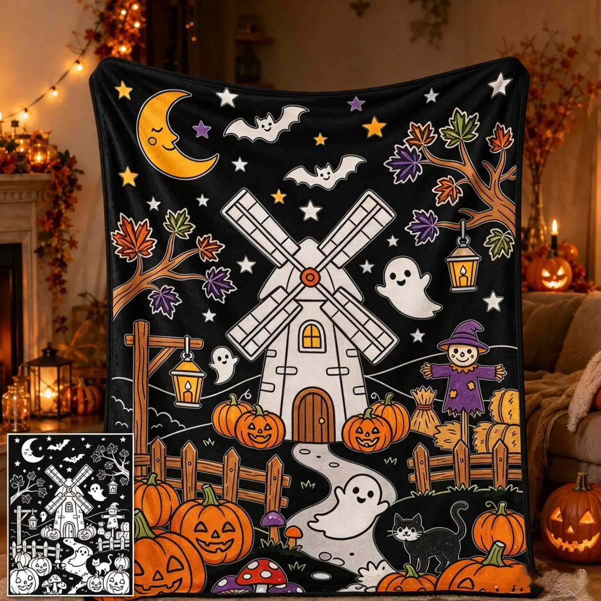 MerryMuse Coloring Blanket — Spark Family Creativity