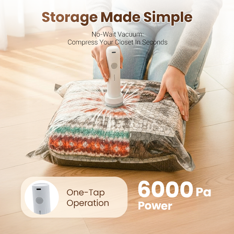 SpaceSavvy Compression Bags — Effortless Packing Freedom
