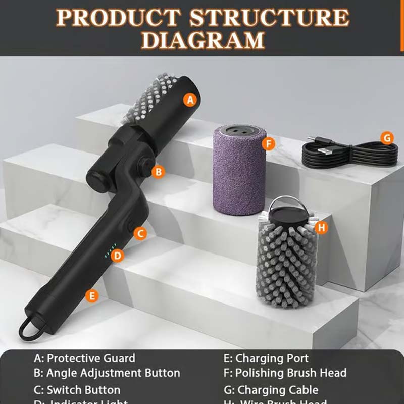 GrimeCrusher Grill Brush – Effortless Cleaning, Relaxed BBQ