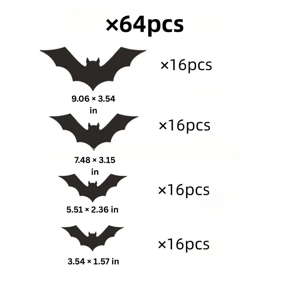 PhantomWing — 3D Halloween Bat Wall Stickers | 50% OFF