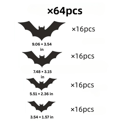 PhantomWing — 3D Halloween Bat Wall Stickers | 50% OFF