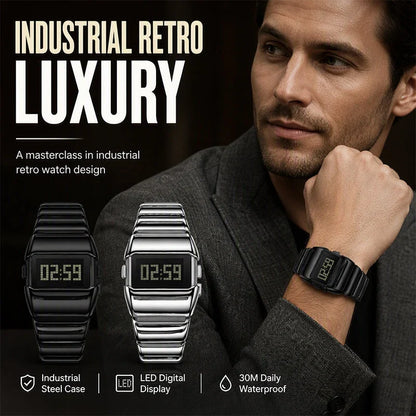 EdgeTime — Men's Digital Steel Watch | 50% OFF